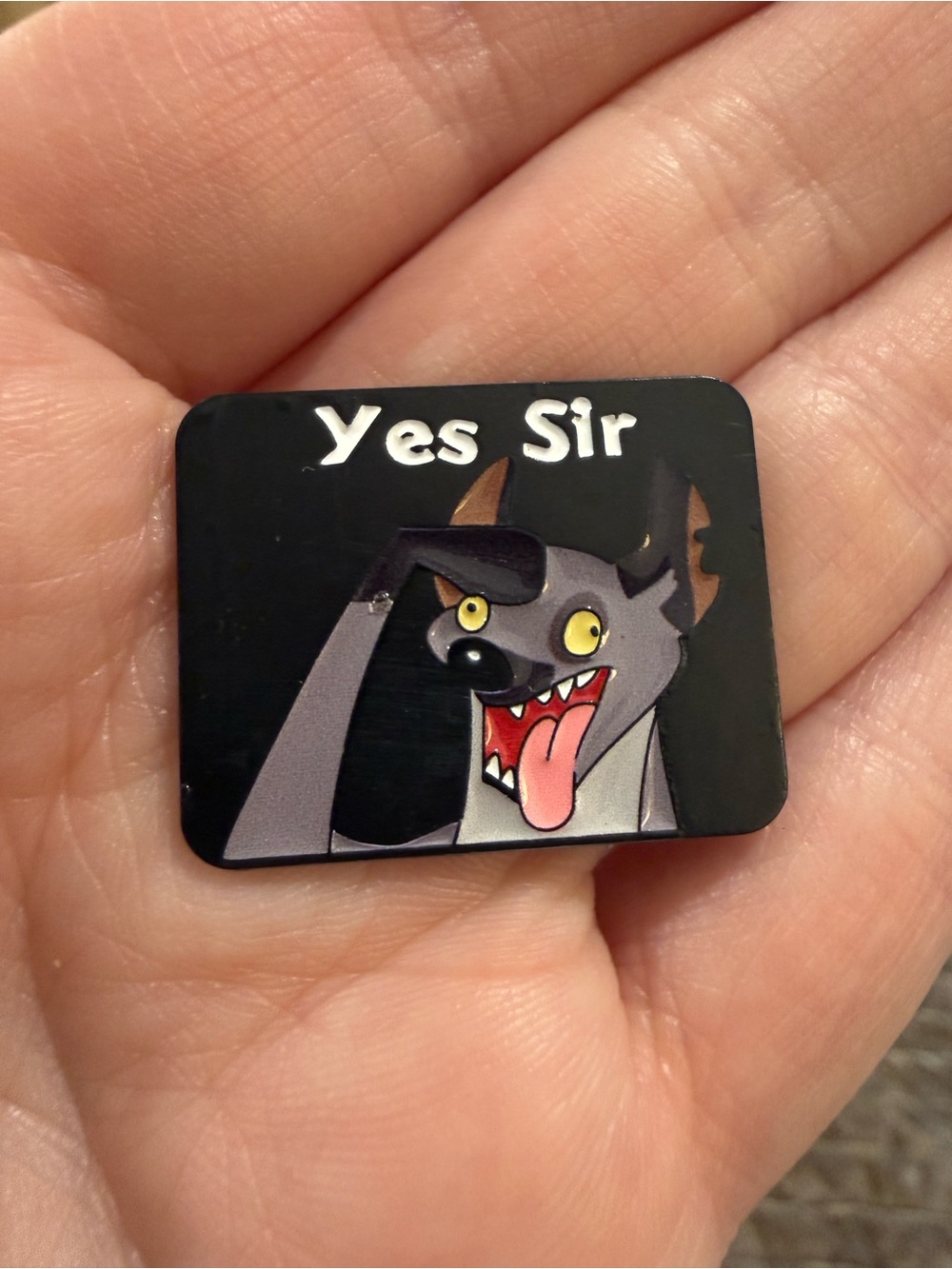 Disney The Lion King Inspired Hyena Yes Sir Scar Sidekick Enamel Lapel Pin